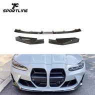 3PCS/SET Dry Carbon G8x Front Splitters Lip for BMW G80 M3 G82 G83 M4 Competition 2021 2022