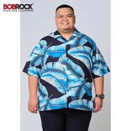 BOBROCK Plus Size Hawaii Shirt Bahamas BL Relaxed Fit Short Sleeve