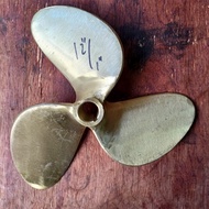 12 inch Brass Boat Fan Propeller Wheel 1 inch Axle Bawaldaun