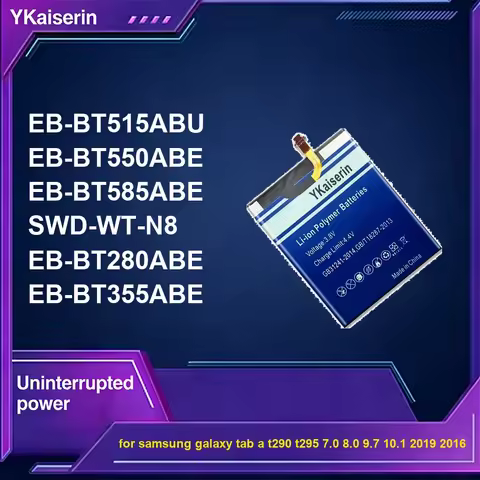 5300-12000mAh For Samsung Galaxy Tab a T290 T295 7.0 8.0 9.7 10.1 2019 2016 Tablet Battery Swd-WT-N8