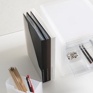 日本squ+ SOFFICE日製A4文件收納架(窄型)-3入