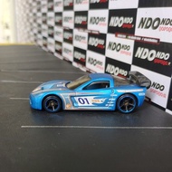 Hot Wheels Corvette C6R Satin Blue 2nd Loose - 2009 Hot Wheels Racing