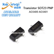 (20-100pcs) AO3400 AO3401 A09T 3401 A19T SOT23 PNP Power Transistor SMD Chip Triode