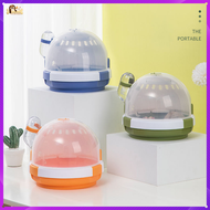 Pet Carry Cage UFO Shape Portable Outdoor Carrier House For Hamster Guinea Pigs Golden Bear Small Animals Warm House Small Supplies