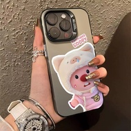 Creative and Cute Beaver Doll Pattern Phone Case Compatible for IPhone 11 12 13 14 15 Pro Max Xr X Xs Max 7/8 Plus Se2020 Hard Silicone Senior Phone Case