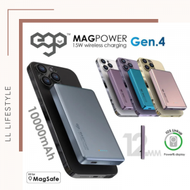 ego - MAGPOWER Gen.4 10000mAh magsafe磁吸無線行動電源|移動電源 |第4代|充電寶 -灰色