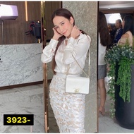 PT 2846 Aum Patcharapa Work Clothes Evening Dress Set White Shirt With Real Buttons On The Front Wit