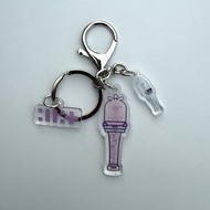 Kpop Idol ILLIT Keyring Acrylic  Lightstick Keychains Acrylic