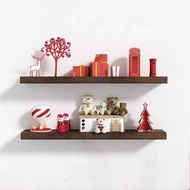 KAYU HIASAN DINDING Wall Shelf Shelf Wall Hanging Shelf/Room Decoration Shelf/Minimalist Shelf/Multipurpose Storage Shelf/Wood Wall Shelf 2 Sets 40CM &amp; 1 Stack 40CM