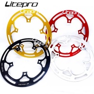 Litepro Bicycle Chainwheel Protector Folding Bike 130BCD 52T 53T Guard Plate Defend Crankset Chainring Protect