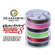 SEAHAWK GACHIRI 8X Braided Line X8 Line 100M Super Strong Ultra Sensitive Smooth Thin Strong 10lbs -