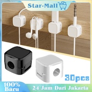 30Pcs Cable Holder Clip Wire Storage Clip/ Charger Cable Clamp/ hp