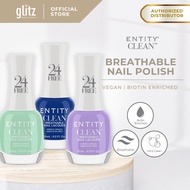 ENTITY CLEAN Breathable Nail Lacquer Polish Green, Blue & Purple Colors Non Peelable (15ml)