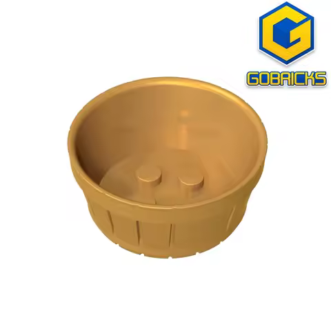 Gobricks GDS-M235 Barrel Half Large compatible with lego 4424 Assembles Building Blocks children's t