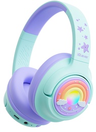 iClever P550 Wireless Kids Headphones – SafeSound Tech 3.0 | Bluetooth 6.0 | 48H Playtime | Dreamy L