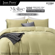 Jean Perry EcoSilk® Molise Quilt Cover Set (without Comforter) | Natural Plant Fiber - 1230TC