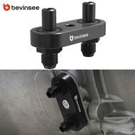 BEVINSEE 6AN Transmission Oil Cooler Line Manifold Adapter for GM 6L80E 6L90E 8L90E, Billet Aluminum