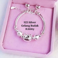 925 Silver Bangle For Kids Bangle Baby Budak Perempuan (Hello Kitty) 吉蒂猫宝宝手镯