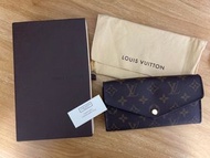 「抵！四折！」正貨正品 八成新 Louis Vuitton LV Wallet 長銀包 Sarah 錢包Monogram 帆布
