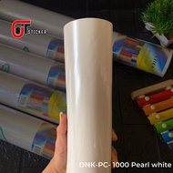 White pearl scotlite sticker, white pearl scotlite sticker, premium vinyl