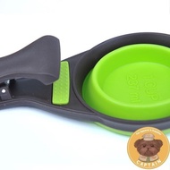 [27] FOLDABLE SCOOP FOR CAT AND DOG KIBBLE FOOD WITH CLAMP HOLDER