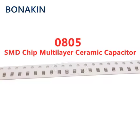 50PCS 0805 220PF 50V 100V 250V 500V ±10% 221K X7R SMD Chip Multilayer Ceramic Capacitor