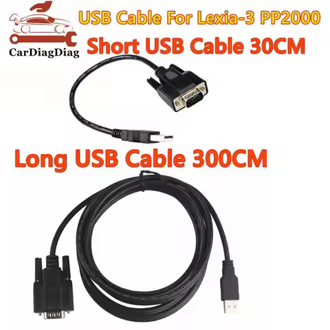 USB OBD Cable For Lexia-3 PP2000 Diagnostic Tool for Peugeot Citroen OBD1 to OBD2 Connect Cable 30/3
