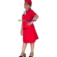 PROFESSIONAL CLOTHES FOR CHILDREN WITH FLIGHT ATTENDANTS 5-6 YEARS OLD, GOOD PREMIUM CARNIVAL