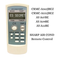 CRMC-A562JBEZ / CRMC-A531JBEZ AY-A07BE / AY-A09BE / AY-A12BE SHARP AIR COND Remote Control