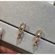 Messika Messika Earrings Single Diamond Full Diamond Rose Gold Men's Earrings Women's Earrings White