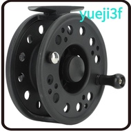 YUEJI Fly Fishing Reel4, 7/8 Lightweight Fly Reel, Durable Black Plastic Baitcasting Reel Rivers Fis