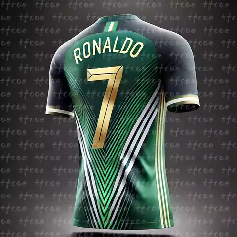 2026 Football Jersey 3d Printed NO.7 Ronaldo Boys Girls Training Women's Sports Breathable Short Sle