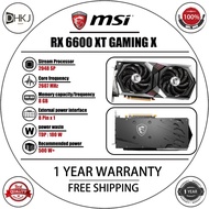 Used MSI RX 6600 XT GAMING X / MECH 2X Gaming GPU, Desktop PC Graphics Card, 1-Year Store Warranty