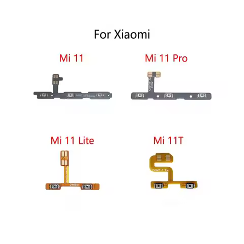 For Xiaomi Mi 11 Ultra 5G Power Button Switch Volume Mute Button On / Off Flex Cable For Xiaomi Mi 1