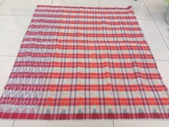 SARUNG WANITA GEBENG TERBARU MOTIF KOTAK DAN SALUR BAHAN KATUN SARUNG GEBENG TENUN ASLI