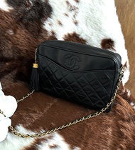 中古包 Chanel 香奈兒 菱格羊皮 相機包