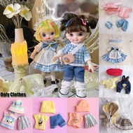 BJD 16CM doll Dress Up Accessories OB11 Doll Clothes Suit 1/12 Bjd doll Clothes Dress Skirt