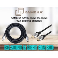 KAMEHA KA190 HDMI TO HDMI V2.1 8K60HZ 5METER – KAMEHA