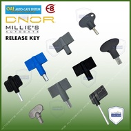 ( RANDOM COLOR ) AUTOGATE RELEASE KEY E8 E1000 1200 1400 E8 E3000 GFORCE DNOR OAE 888 333A ALLEN KEY