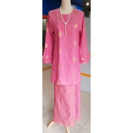 LIZARA - Baju Kurung Songket Tenun Pink-LKS106