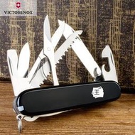 折疊刀victorinox禮品瑞士軍刀91MM黑色獵人1.3713.3多功能折曡刀軍士刀