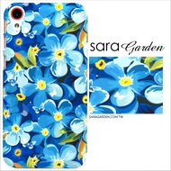 【Sara Garden】客製化 手機殼 Samsung 三星 Note8 湛藍碎花 曲線 手工 保護殼 硬殼