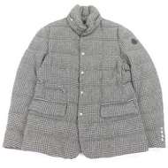 MONCLER 20-21秋冬 BESS GIACCA 100%羊毛威爾斯親王格紋羽絨外套，黑白配色，3碼，正品，男款，成色極佳。