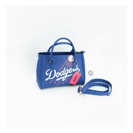 [ Genuine ] MLB DODGERS TOTE BAG WITH BLUE STRAP