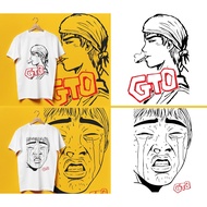 T-Shirt Onizuka Face Pattern In The GTO Cartoon