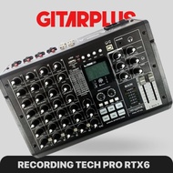 RECORDING TECH PRO RTX6  USB AUDIO MIXER  RECORDING PODCAST STUDIO