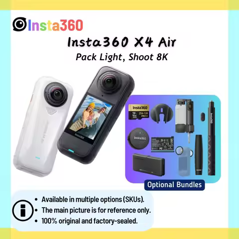 Insta360 X4 Air 2025 New Launch 360 Action Camera 8K 30fps Lightweight 165g Replaceable Lens Insta 3