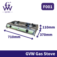 【GVW F001】Stainless Steel Kitchen Rack Gas Stove Gas Dapur Gas Cooker Double Burner Stove Rak Dapur