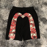 Evisu Summer Tide Brand Casual All-match Shorts Sports Pants Men and Women Printing Big M Lovers Cot