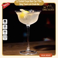 Coupe Shape Tall Glass Cup 170ml - Cocktail, Martini Barware